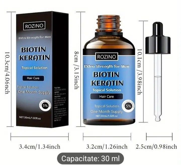 Soluție impotrica căderii parului (eficienta 100%)cu biotina si kerati