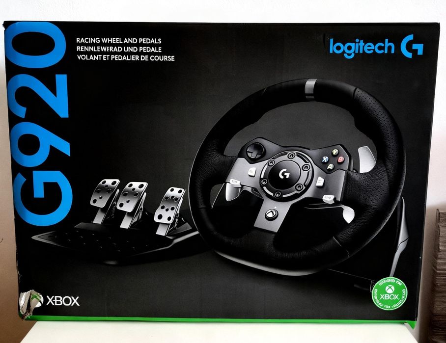 Volan Logitech G920 cu pedale (Xbox / PC) - Stare impecabilă + Garanție 1.5 ani