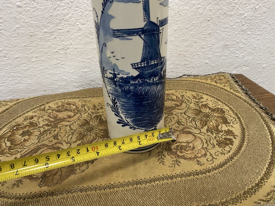 Холандска бутилка от порцелан на делфт