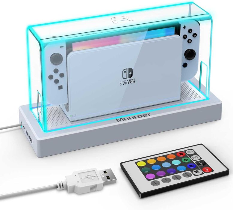 Калъф за докинг станция Mooroer с 16  цвята  за Nintendo Switch/OLED