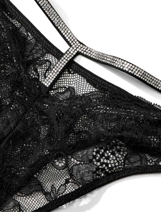 Victoria's Secret - Chiloti Brazilieni cu bretele cu pietre VS.