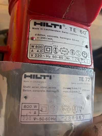 HILTI TE 60, работеща отлично