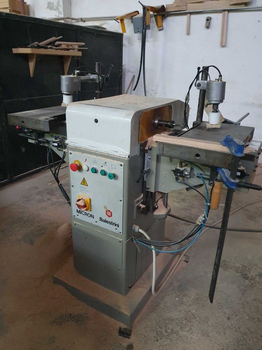 vand Masina de gaurit si scobit lemn dubla - Balestrini Micron2 / Double drilling and mortising machine / Macchine legno - Trapano e fresatrice doppia