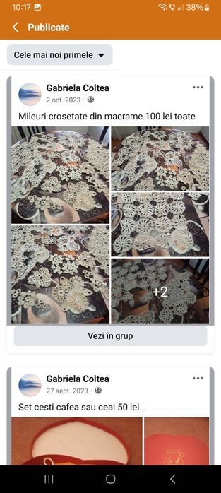 Set mileuri crosetate