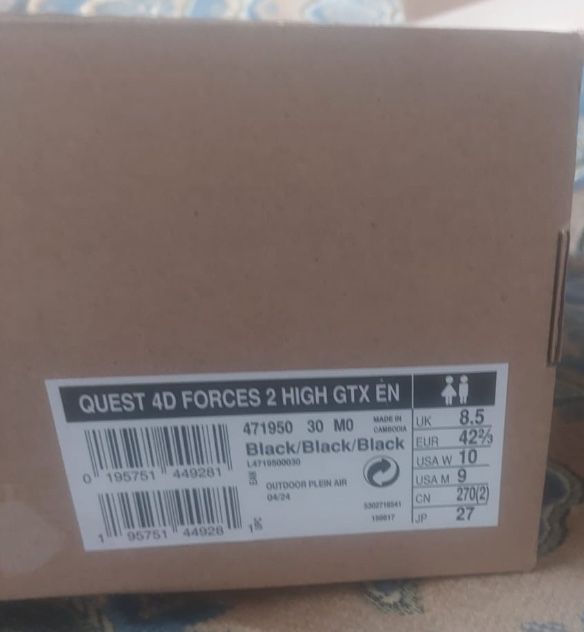 Ghete barbati Salomon Quest4D Forces 2 High GTX EN