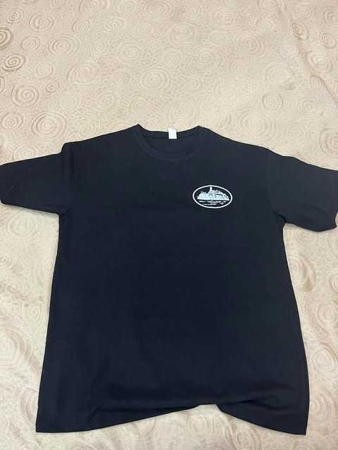 Тениска Corteiz - черна размер М