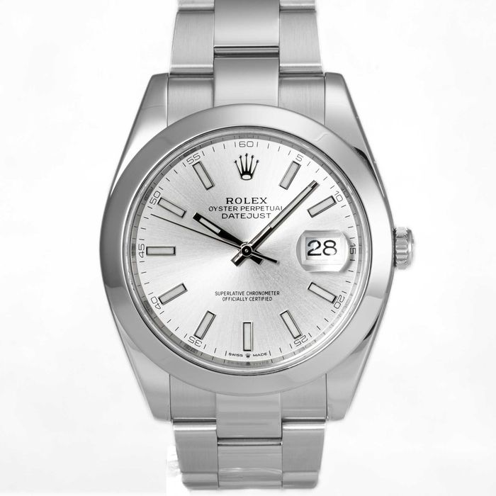Rolex Datejust 41mm 126300 Silver dial