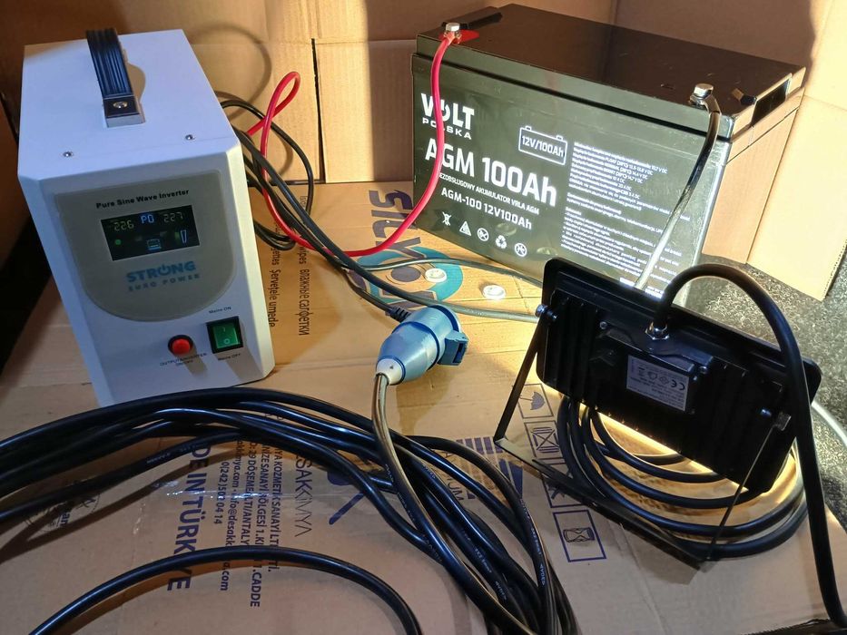 Sursa/redresor/invertor/Ups 12v -500w si acumulator agm 100 A