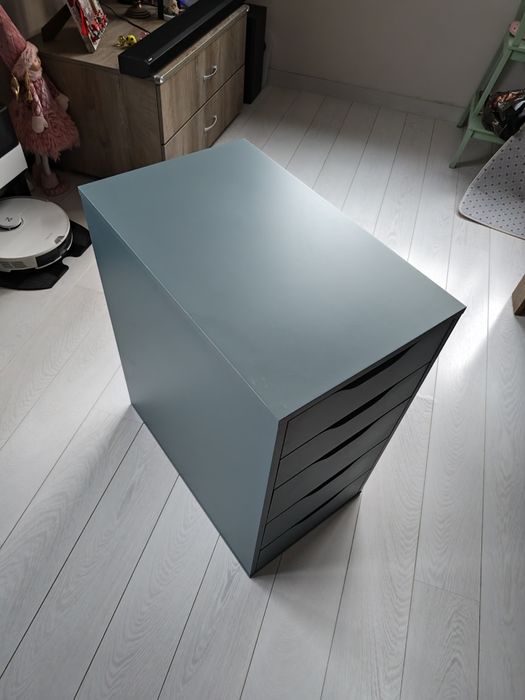 Шкаф с чекмеджета Ikea ALEX зелен
шкаф с чекмеджета