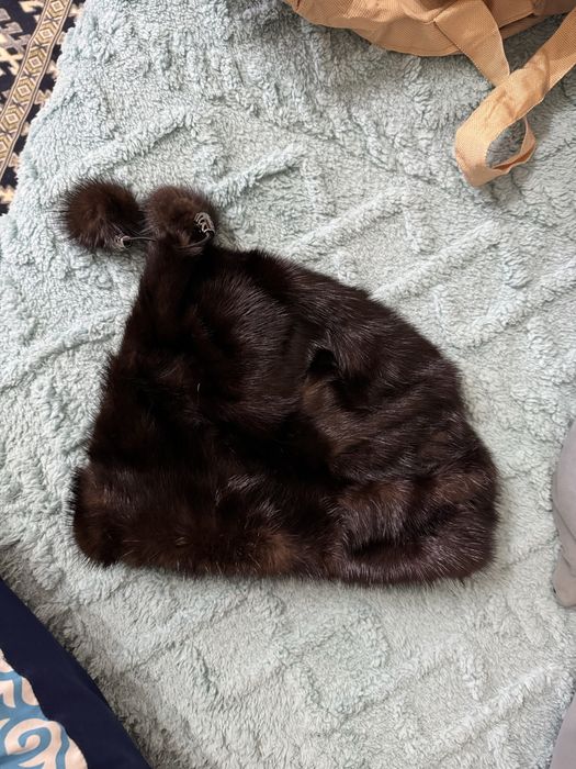 Шапка норка женский