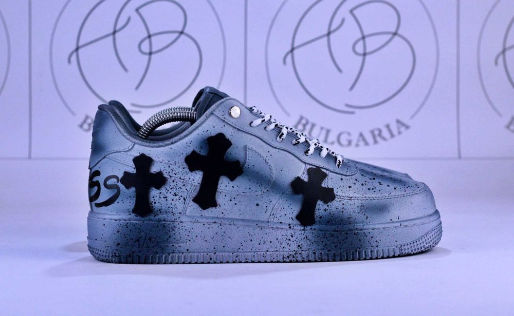 Nike Air Force 1 Chrome Hearts Мъжки Дамски Обувки