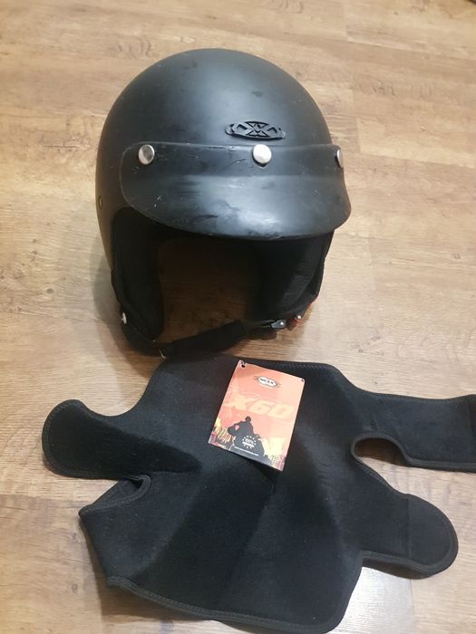 Шлем мотоциклетный черный