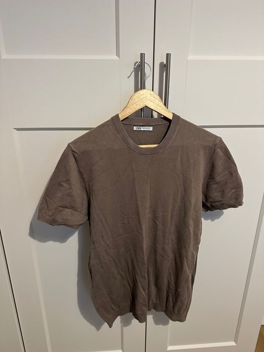 Tricou, Zara, bărbați, M, maro, bărbați