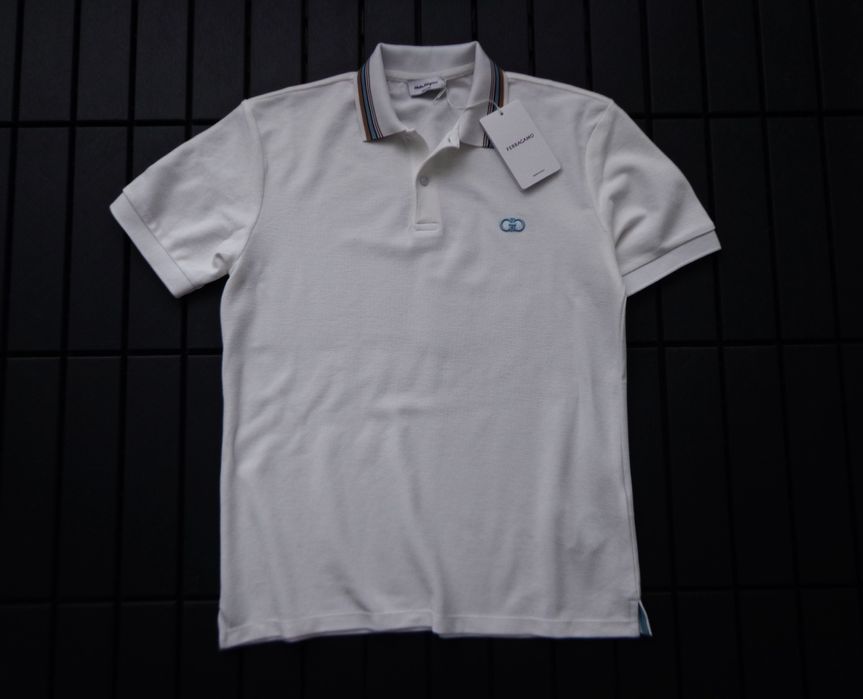 Мъжка поло тениска Ferragamo white Polo T shirts