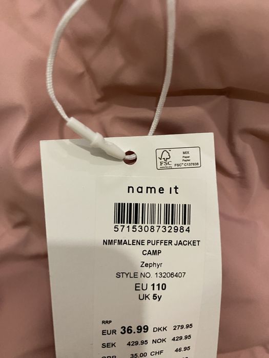 Новая детская куртка для девочки Name IT