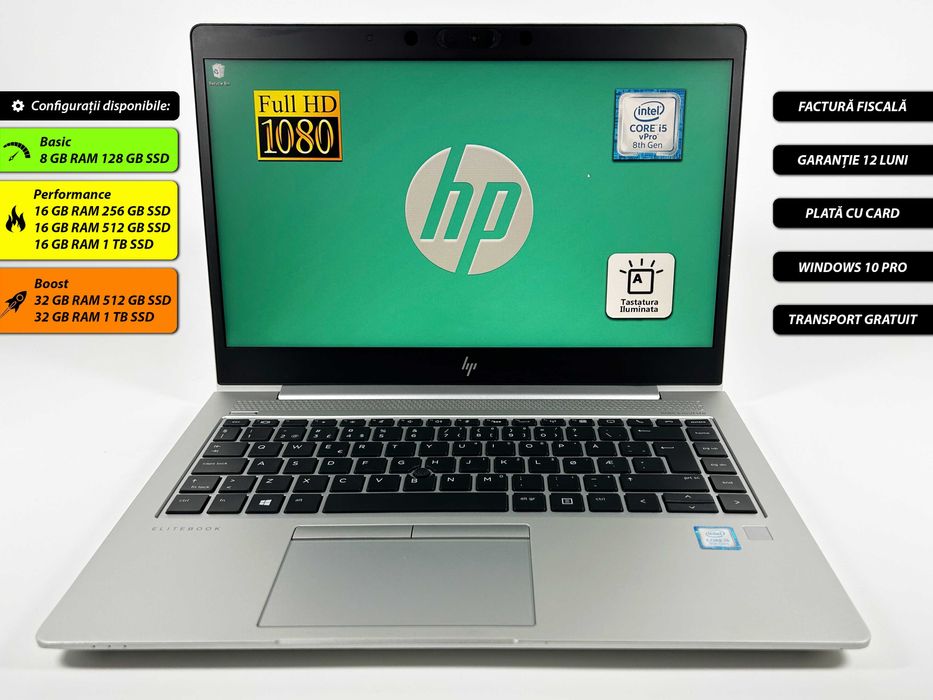 Laptop HP Elitebook i5 32gb ram 256gb ssd 14 inch FullHD Garantie 1 an