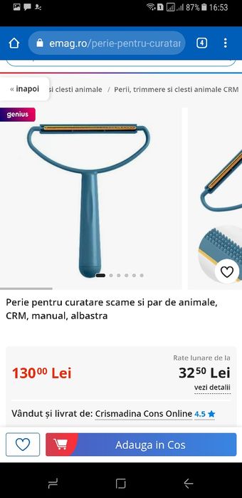 Perie adunat par caini pisici universala haine mocheta covor canapea