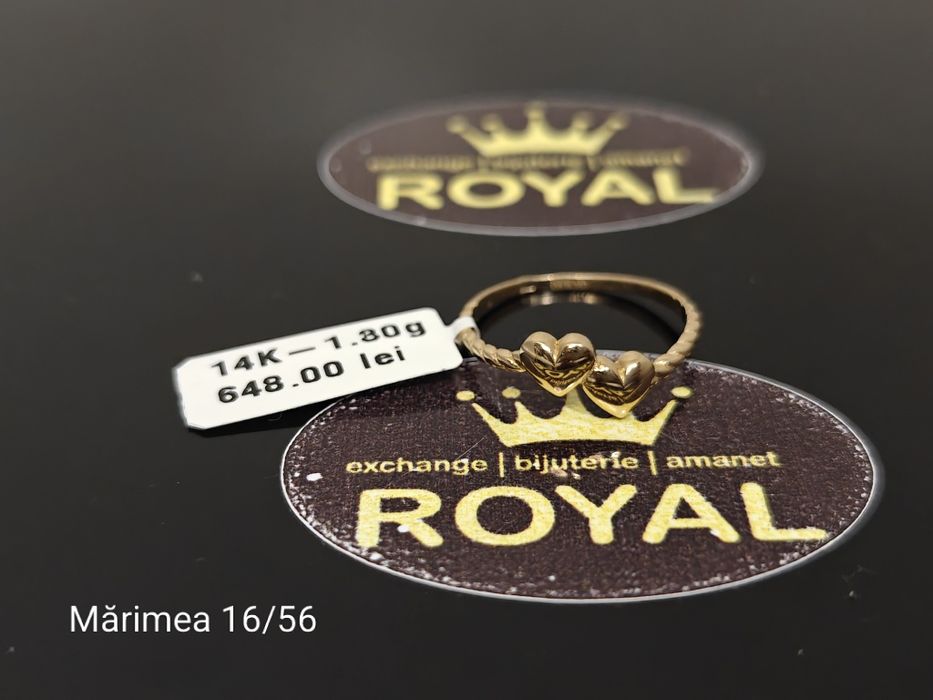 Bijuteria Royal: Inel aur 14k/1.30 gr