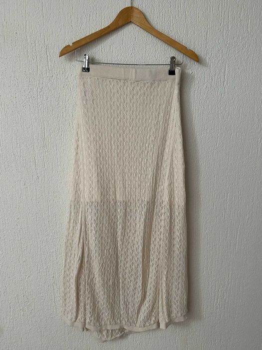 Дълга плетена пола Selected Femme