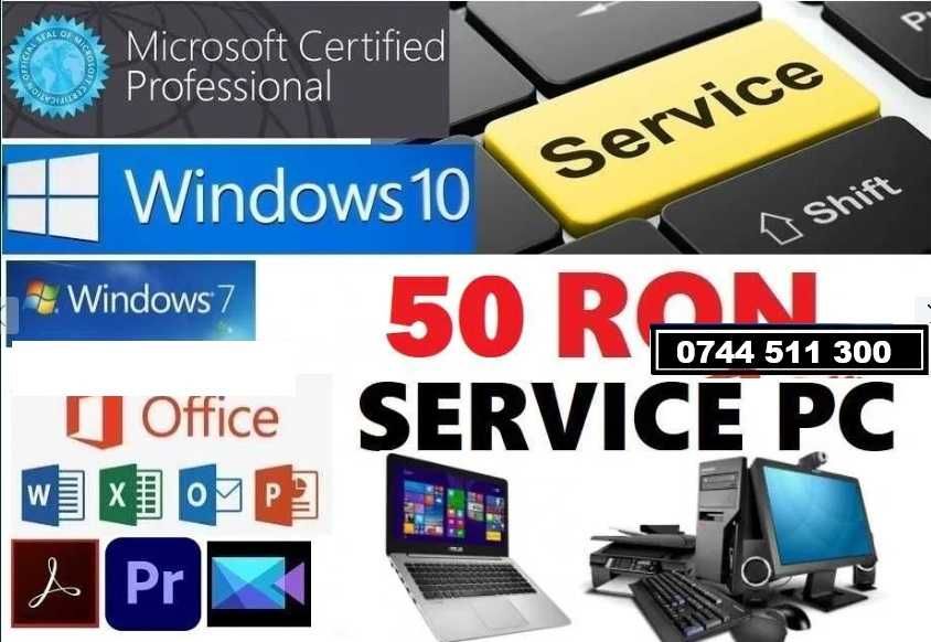 Service PC + Instalare Windows + Office - Asamblare IT Upgrade SSD HDD