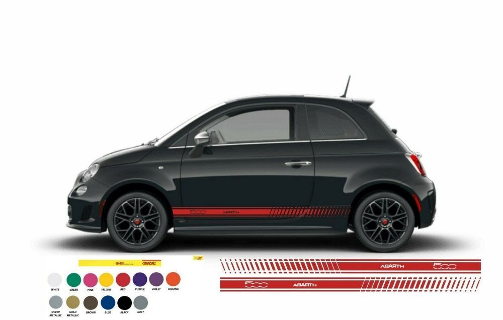 Абарт ленти стикер abarth fiat фият 500 стикер по ваш размер