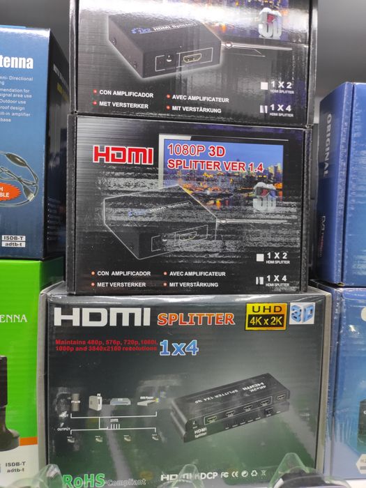 Hdmi spliter 1 × 2 / 4 k , 3 D ( качественный )