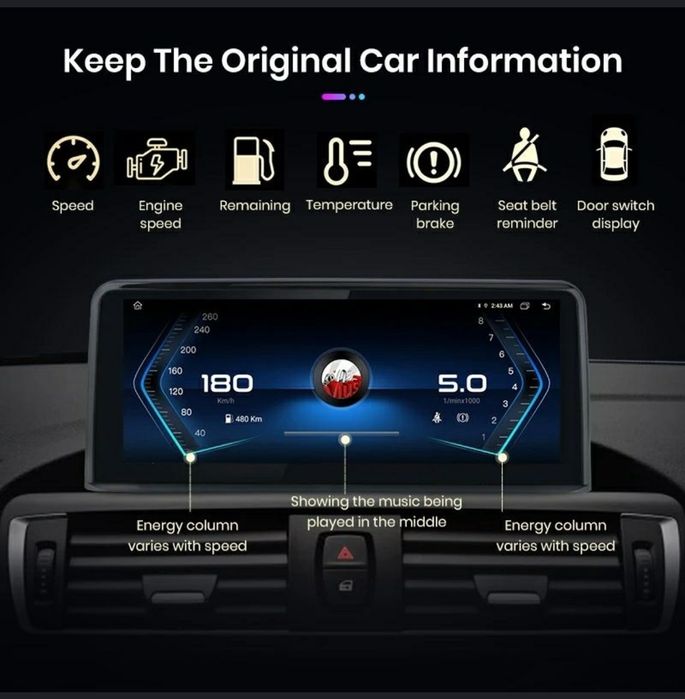 Navigatie Android dedicata BMW Serie 1,2,3,4 F20,F21, F30,F31, F32,F33