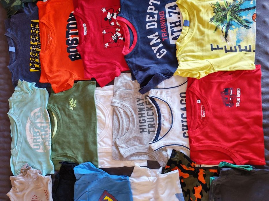 Lot mare tricouri băiat mărimea 116 impecabile