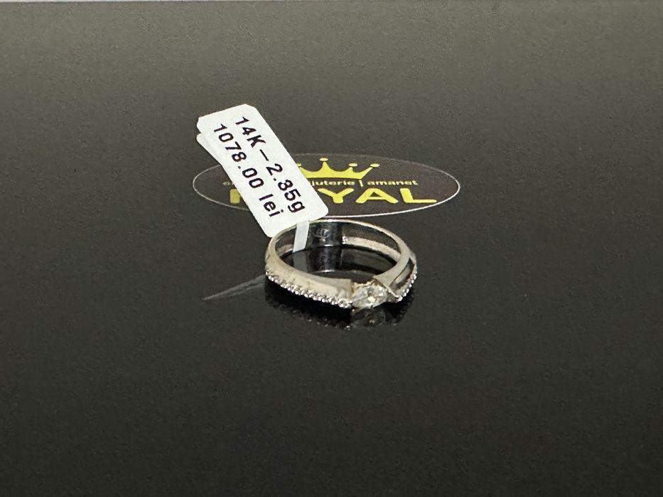 Bijuteria Royal CB: Inel dama aur alb 14K 585%  M 12-52  2,35 gr