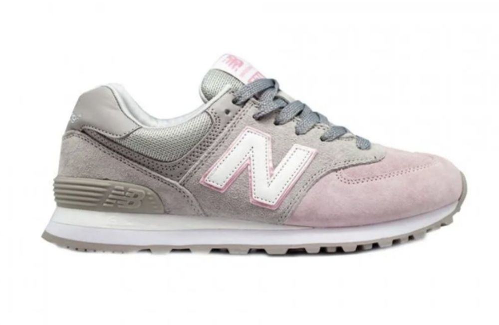 Женские кроссовки New Balance 574 Grey-Pink