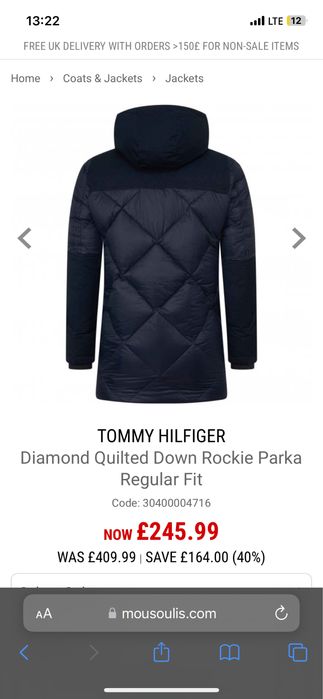 Geaca Tommy Hilfiger 100% originala !!!