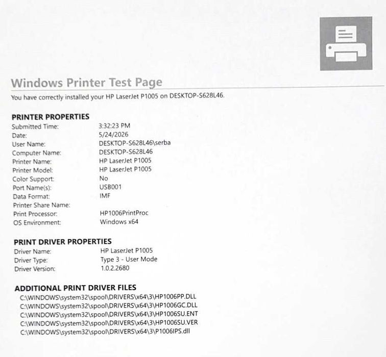 Imprimanta laser alb-negru HP P1005, A4
