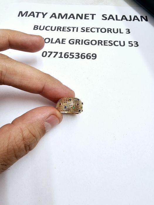 Vand inel dama din aur 14 k 4.88 g cod 330