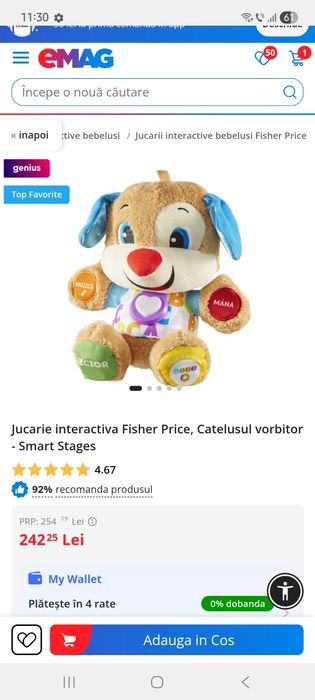 Cățel Fisher- Price si Toto Povestitorul