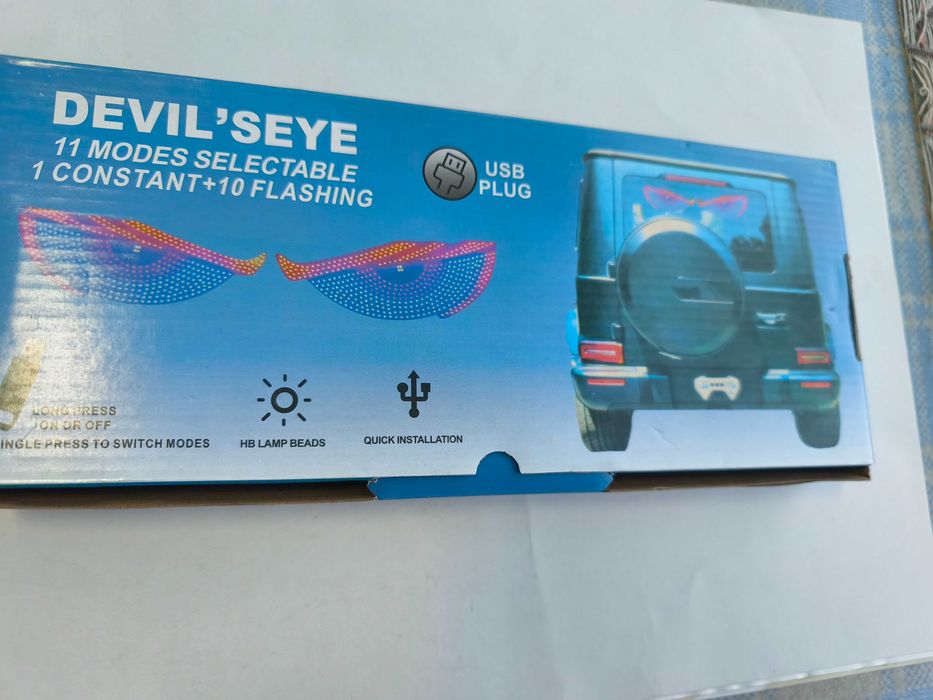 Set ochi devil's eye cu alimentare usb