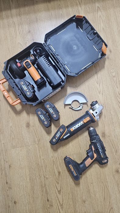 Worx Set Scule Filetanta Flex Polizor unghiular mic si mare