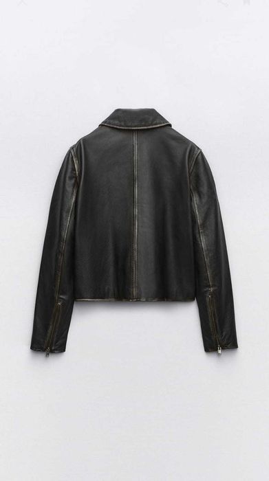 Geacă din piele Zara XS, M și L