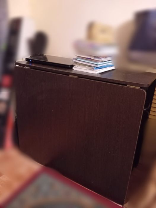 стол складной черный