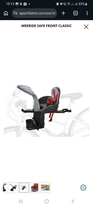 Scaun de bicicletă Weeride