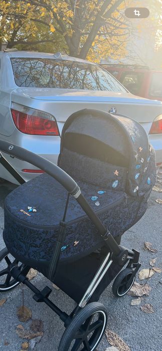 Кош за новородено cybex priam jewels of nature