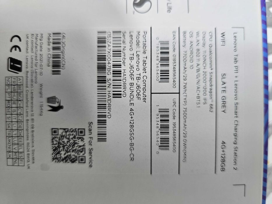 Tableta Lenovo Tab P11  + Smart Charging Station