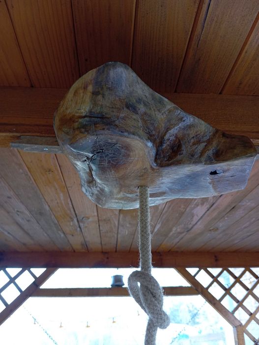 Лампа от дърво/орех/