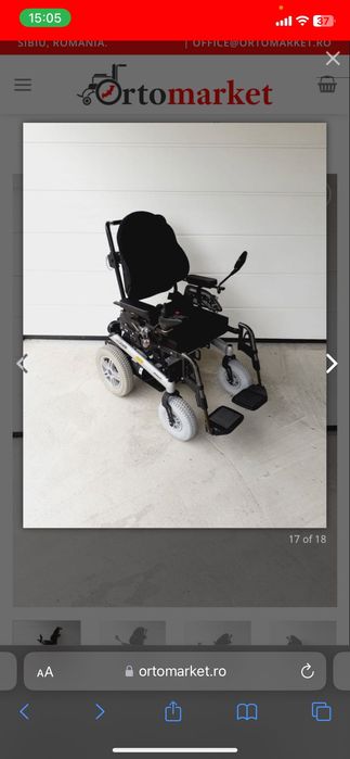 Cărucior electric invalizi cu oglinda – Otto Bock B500- Fără Transport