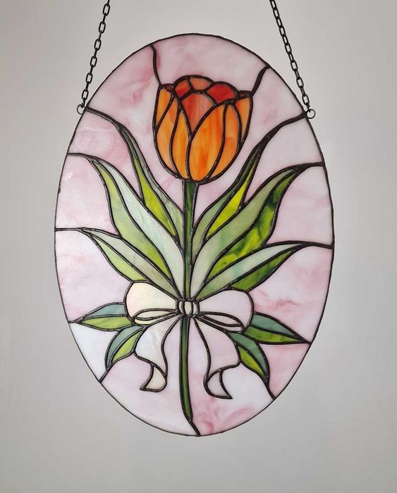 Vitraliu handmade lalea