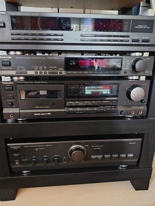 Technics, casetofon deck RS 565 PXS Cap, și compact disc player SL P277A