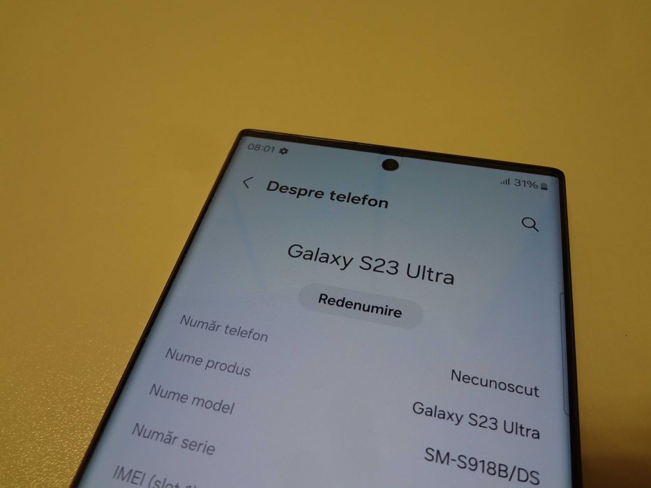 Samsung s23 Ultra Black / Memorie 1 TB .