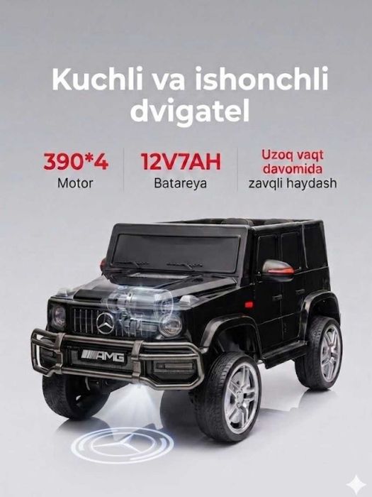 Bolalar elektromobili Mercedes G-class Gelandewagen