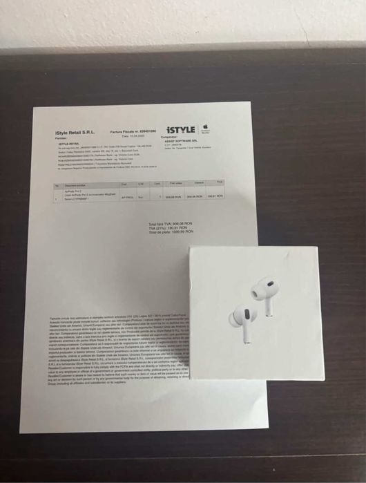 AirPods Pro 2 Originale, Sigilate, Factură iStyle