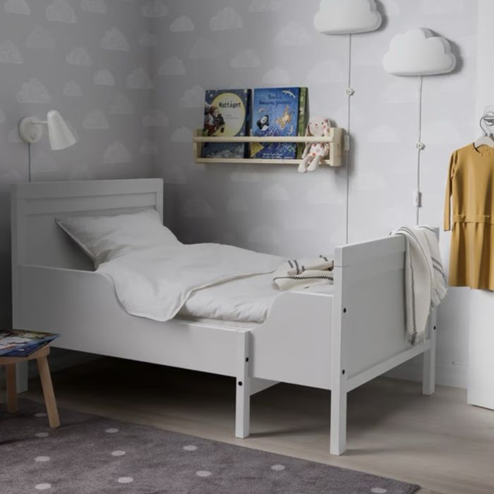 Раздвижная кровать, белый 80х200 см IKEA SUNDVIK