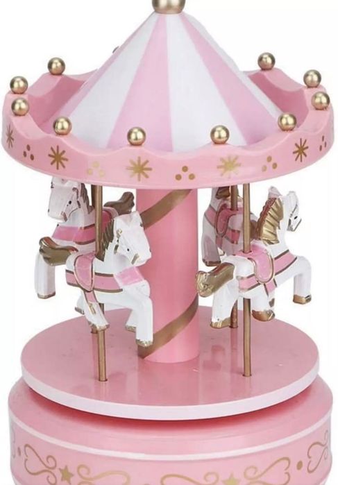 Музикална Автентична Кутия Carousel с Въртележка за Бебета